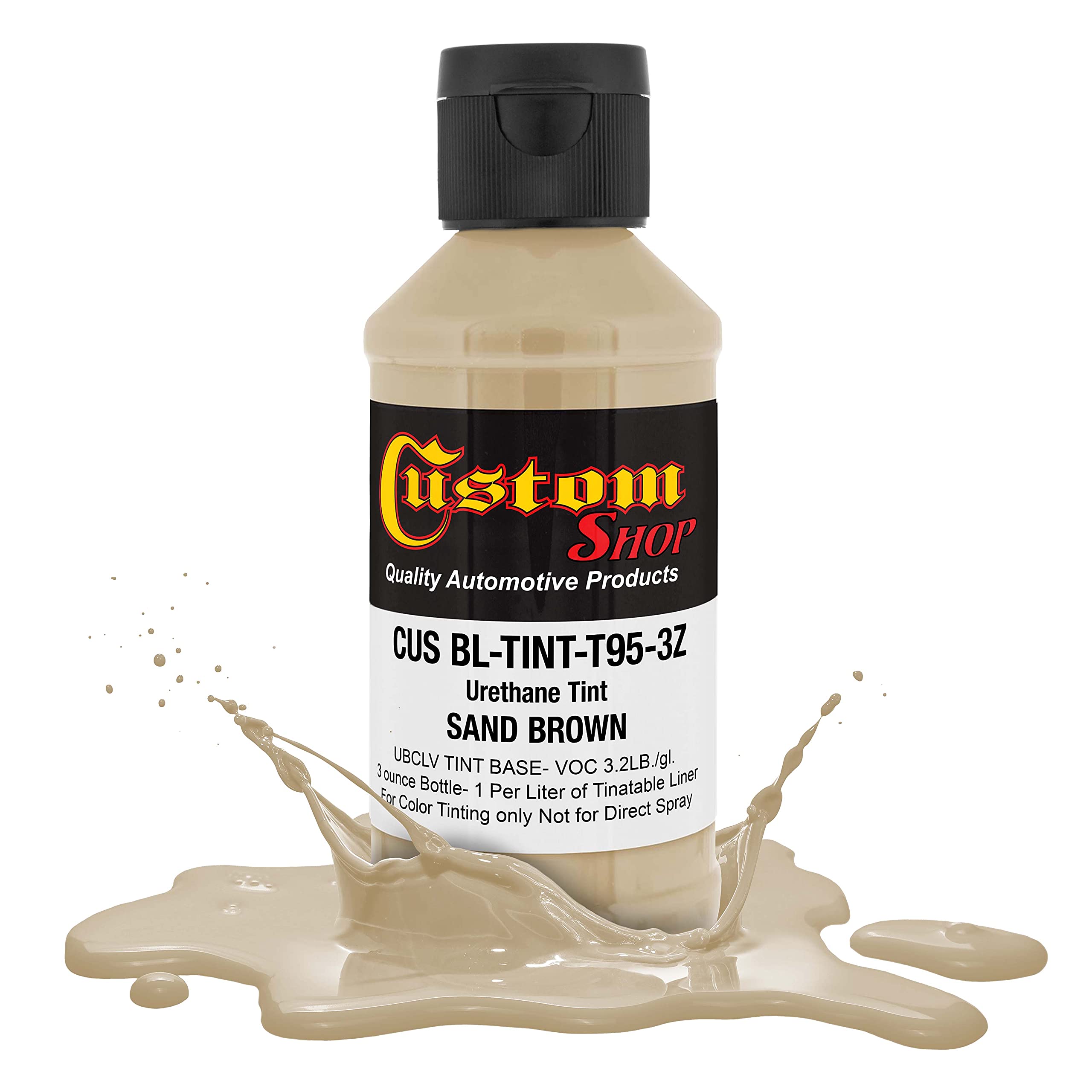 Custom Coat Camouflage Series 3 Ounce (Sand Brown Federal Standard Color #30277) Urethane Tint Concentrate For Tinting Truck Bed